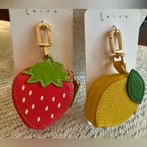 NWT! 🍋 Cute bag charm or Keychain. Zippered. AirPod case, coin pocket, accessory